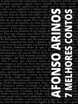 cover image of 7 melhores contos de Afonso Arinos